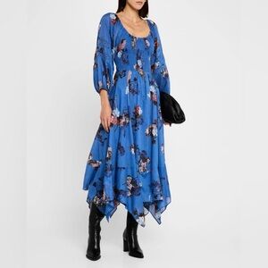 Free People Morning Glory Floral Maxi Dress Medium B2325